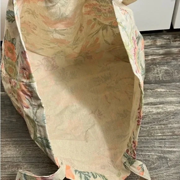 Sezane 100% Cotton Tote Bag Floral Shoulder Bag Cottagecore NWOT - Picture 8 of 8